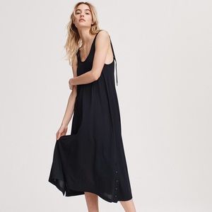 Rag & Bone Allegra Tank Dress in Black Sz L